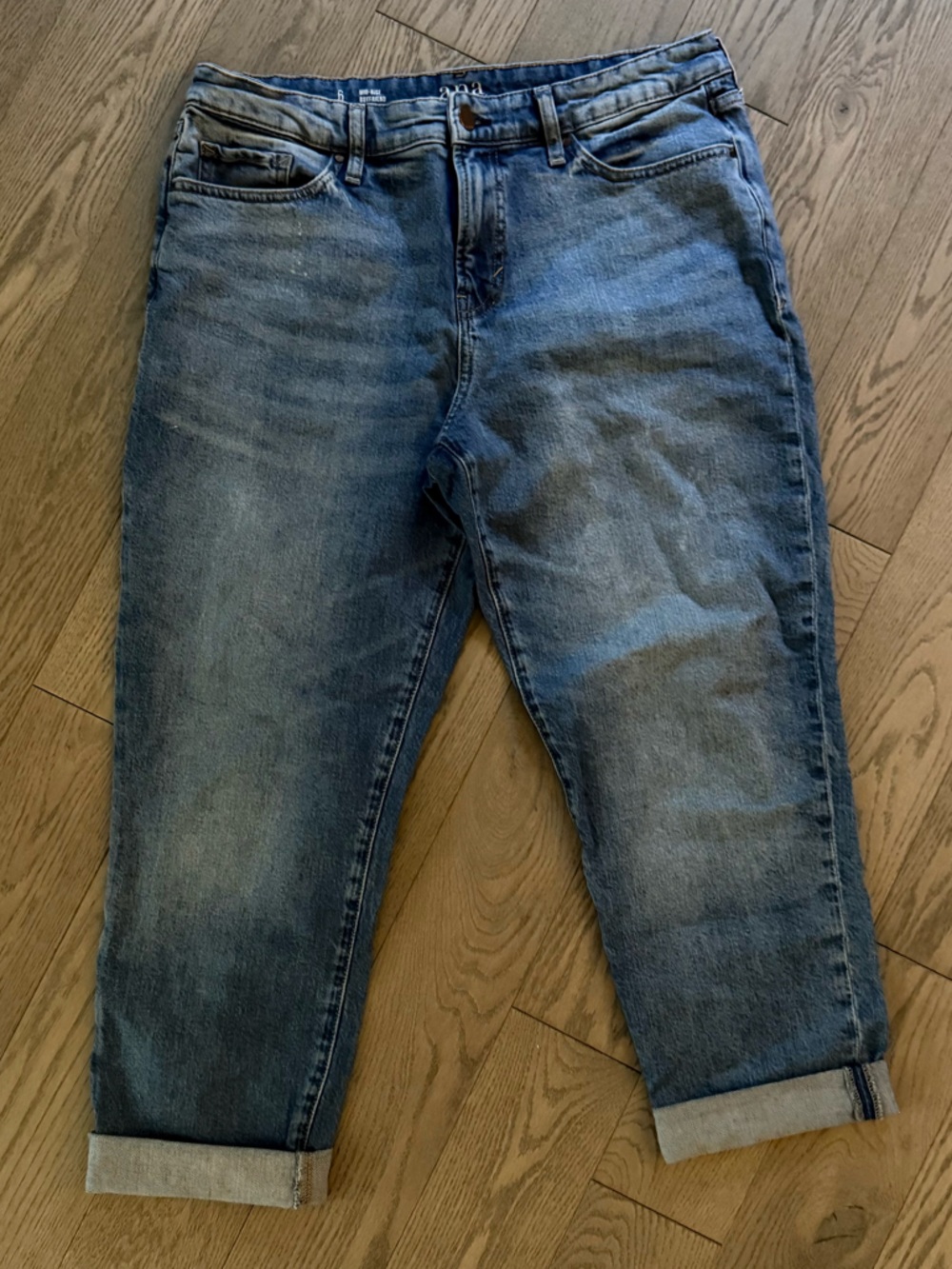 a.n.a Light Blue Boyfriend Jeans